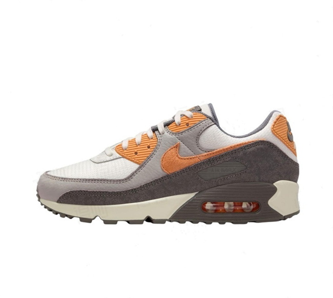 Women's Running weapon Air Max 90 Brown/White Shoes 078